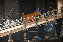 Up the ramp and out of the Manchester Opera House. Job done.