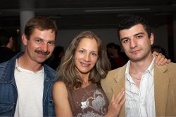 At the wrap party for the Manchester International Festival