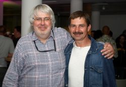 At the wrap party for the Manchester International Festival