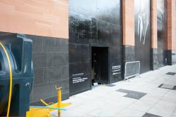 Beneath the Manchester Magistrates' Court. Ross had round-the-clock security guards (at least two), and our farm colleagues also spent considerable time with Ross.