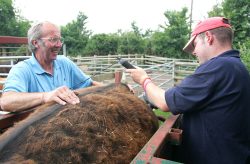 It is thought that the regular massaging helps to marble the fat, and tenderise the beef. It also relaxes the steer.